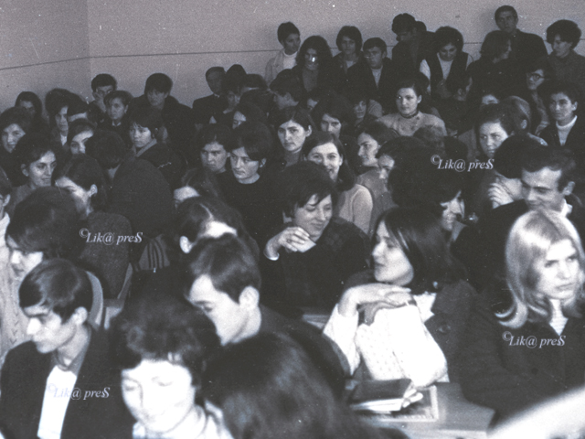 Gospićkli studenti iz 1968. godine/© Arhiva Lika pressa Gospić                                                                                                                                                                                            